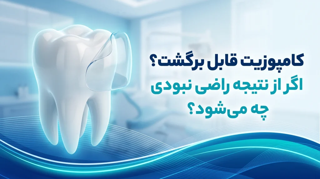 کامپوزیت قابل برگشت - دندان سه بعدی با لایه کامپوزیت شفاف و امکان برداشتن